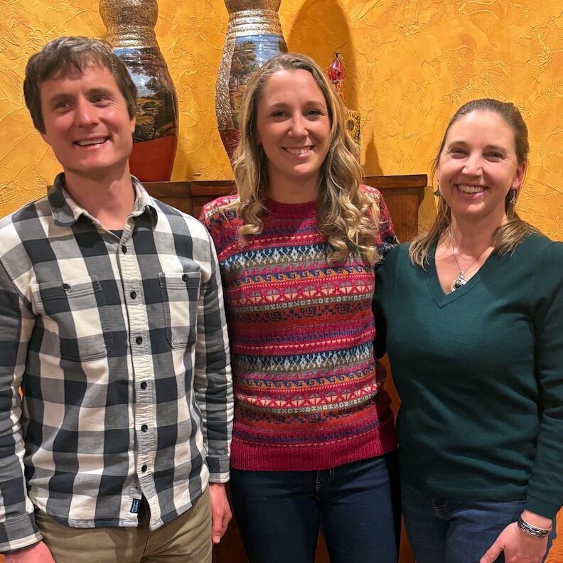our equine veterinarians posing for a photo